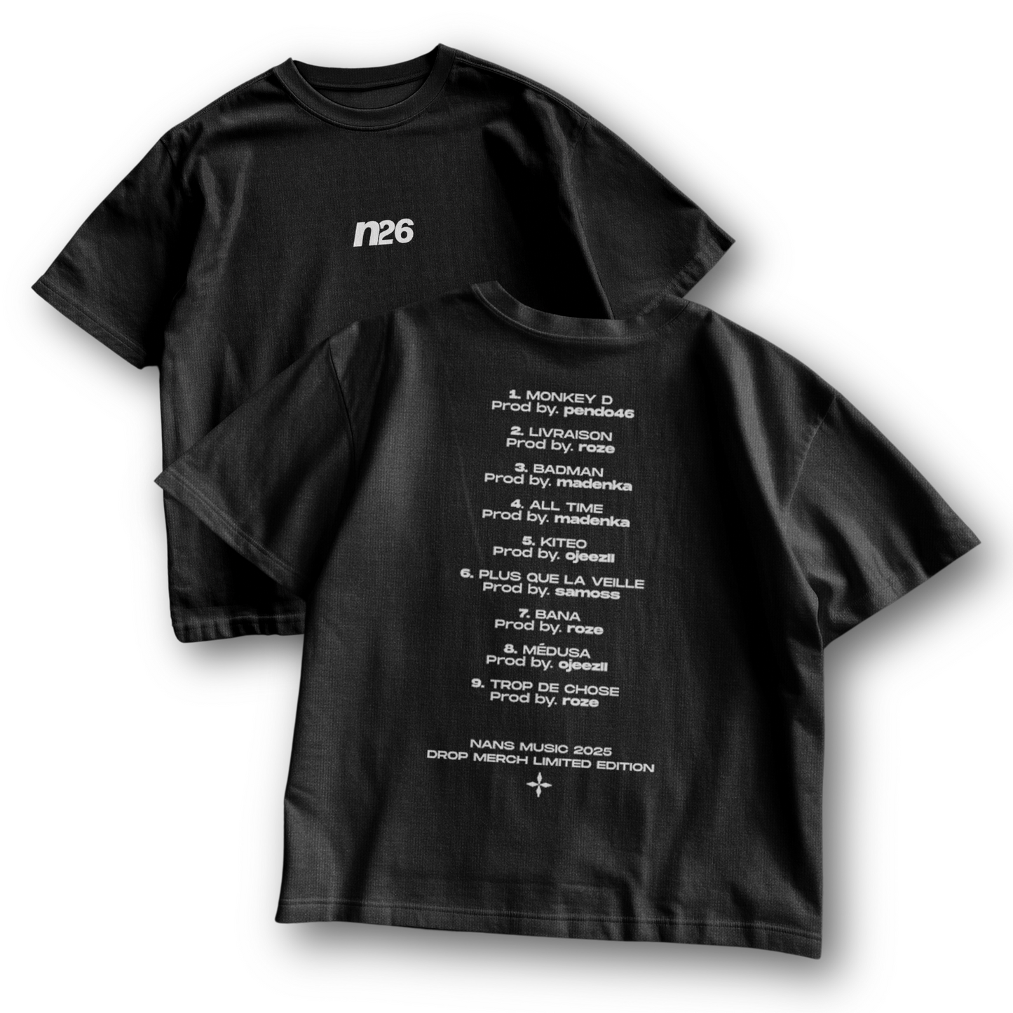 NANS MERCH TRACKLIST