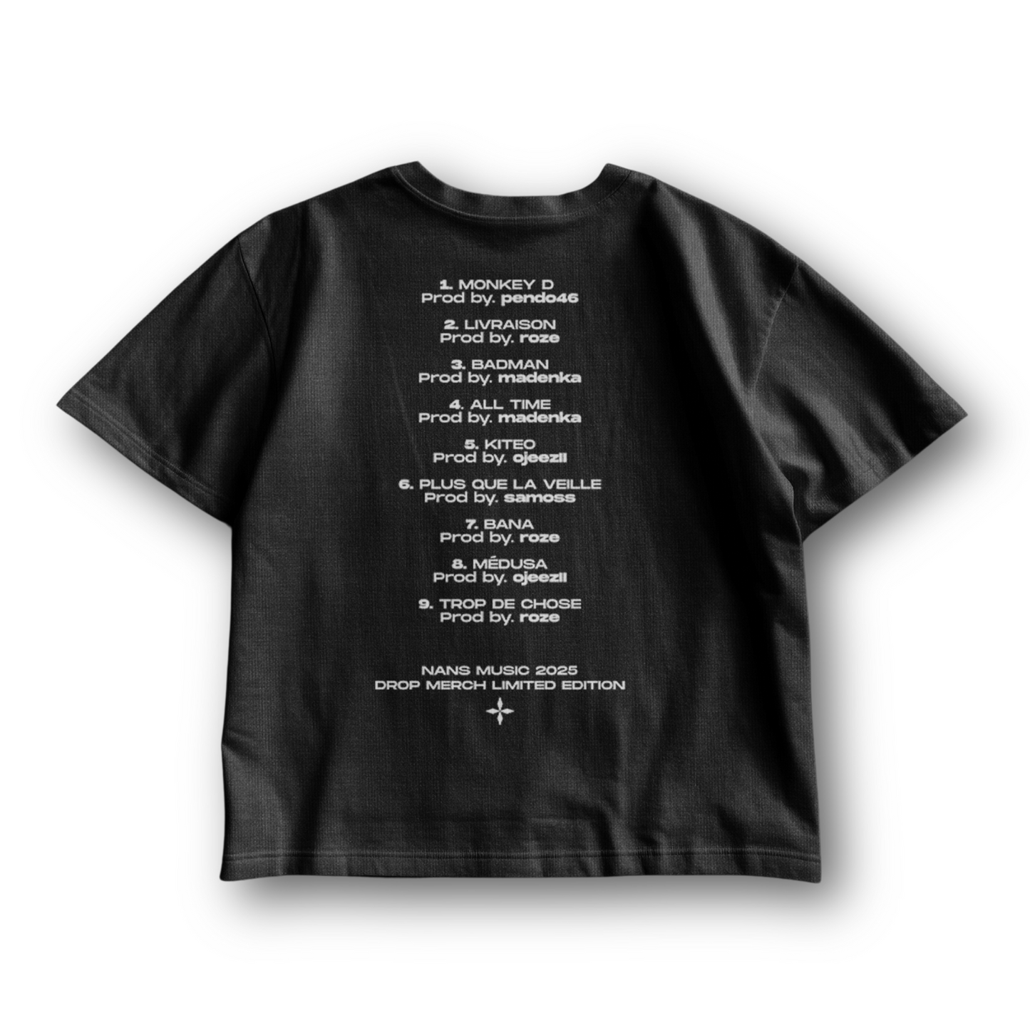 NANS MERCH TRACKLIST