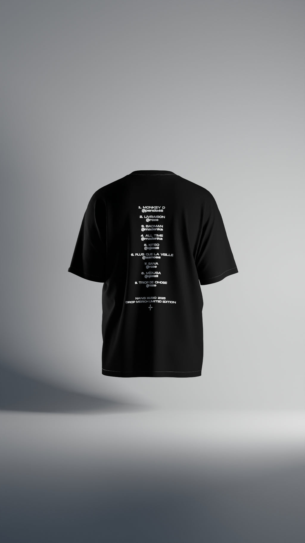 NANS MERCH TRACKLIST